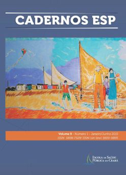 					Visualizar v. 9 n. 1 (2015): Cadernos ESP - Revista Cientí­fica da Escola de Saúde Pública do Ceará
				